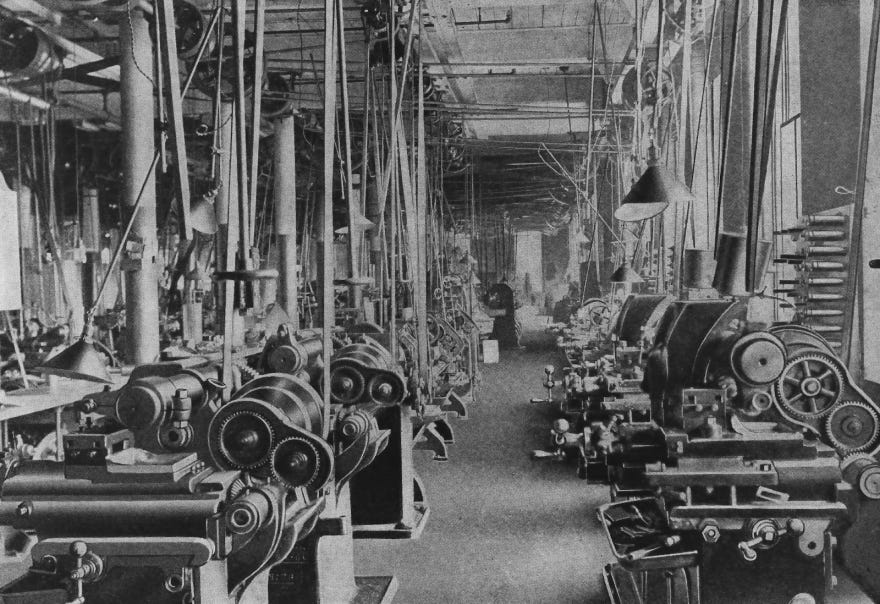 How Did Factories Get Power to Their Machines Before Electricity? - Core77