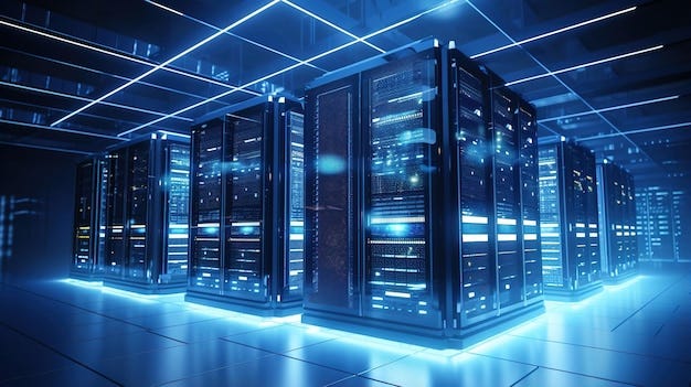 Generative Ai Data Center Salle De Serveurs Moderne De Haute ...