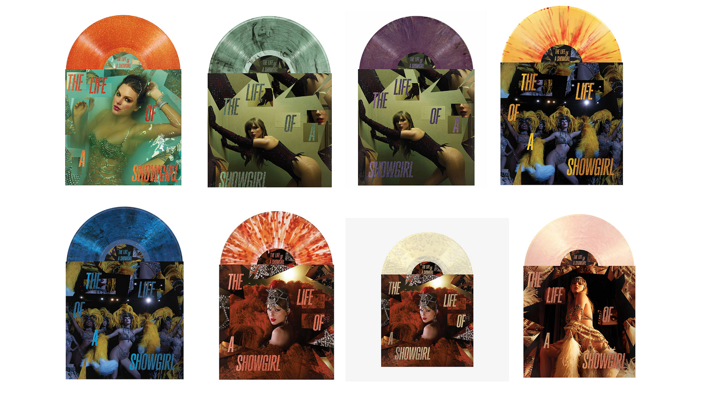 So far, there have been 24 different version of "The Life of a Showgirl"  available. Do you guys think she'll drop more before the album drops? :  r/SwiftlyNeutral