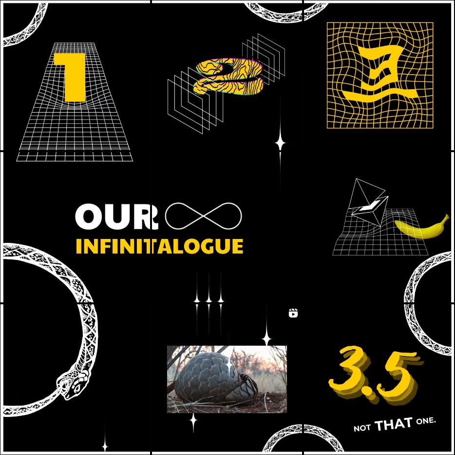 An Instagram feed with nine posts from Oddplan's Instagram. The main theme is "Our Infinitalogue" An Instagram feed with nine posts from Oddplan's Instagram. The main theme is "Our Infinitalogue"