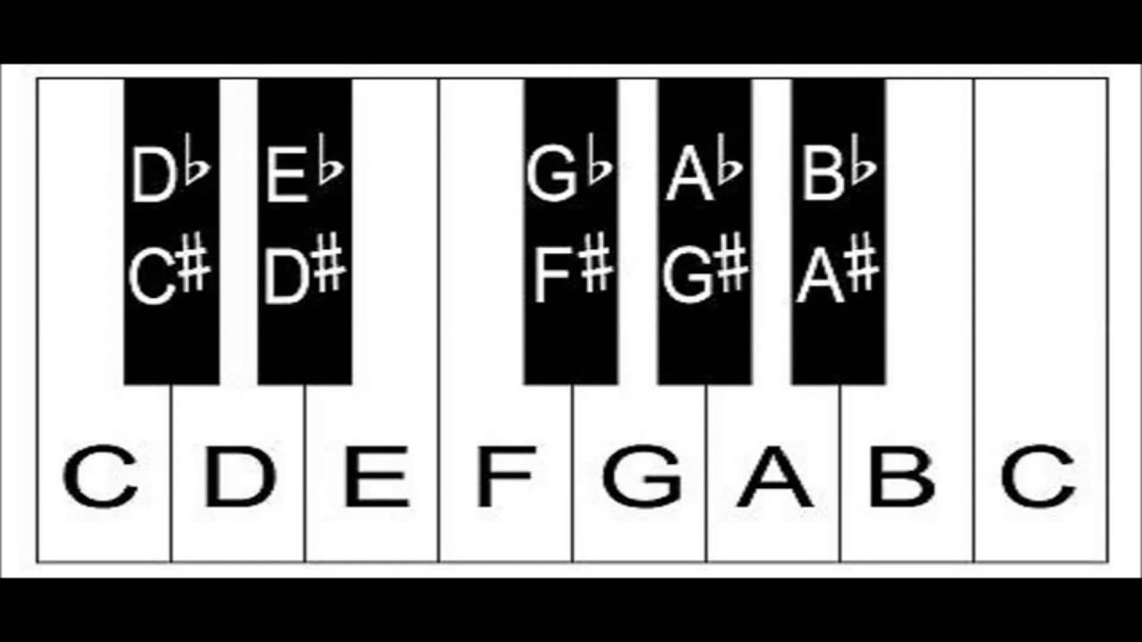 12 Notes On the piano