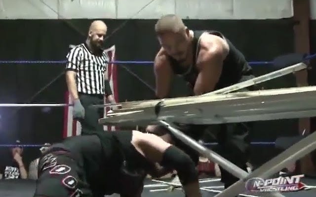 [Screenshot: Havoc handles a bundle of carpet strips]