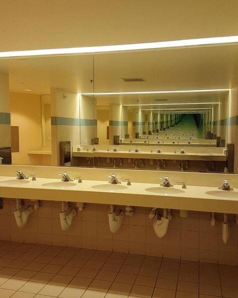 Mirrors Facing Each Other : r/backrooms