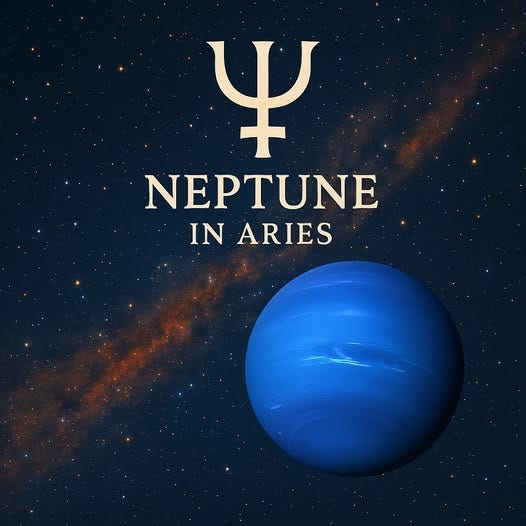 May be an image of planet and text that says 'NEPTUNE IN ARIES' May be an image of planet and text that says 'NEPTUNE IN ARIES'