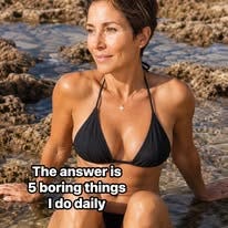 May be an image of one or more people and text that says 'The answer is 5 boring things I dodaily do' May be an image of one or more people and text that says 'The answer is 5 boring things I dodaily do'