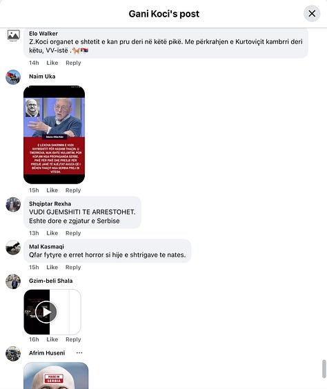 3rd Batch 3 Out of 21 Screenshots from Gani Koci's Post.