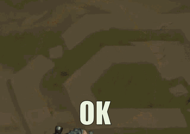 a green circle with the word ok in white letters