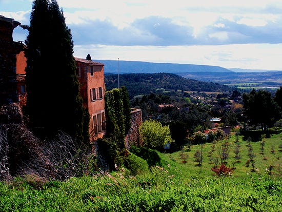 Photo of View from Roussillon, Provence, France by John Hulsey Photo of View from Roussillon, Provence, France by John Hulsey