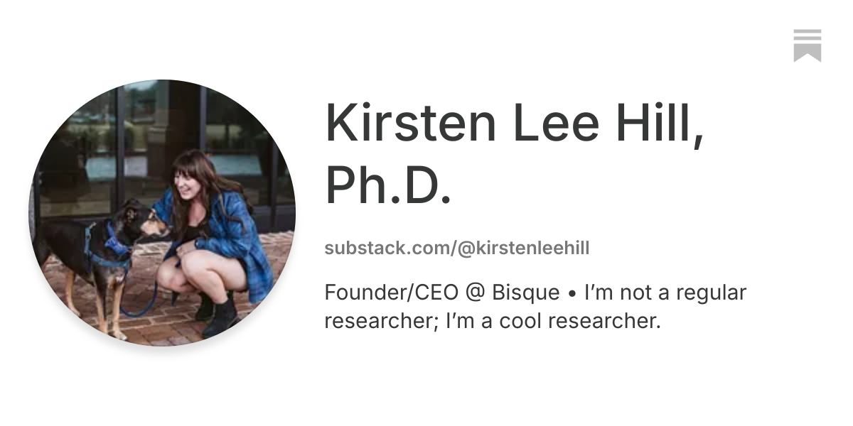 Kirsten Lee Hill, Ph.D. | Substack