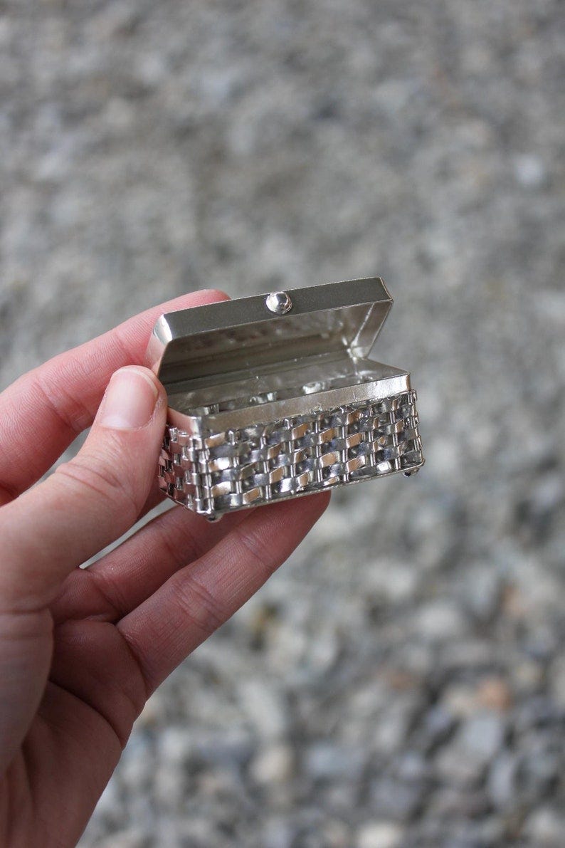 sterling silver trinket box