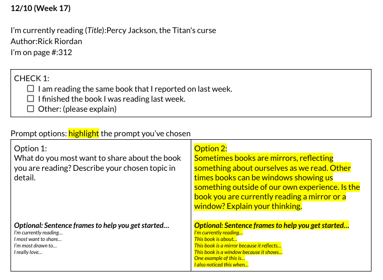 Afrit af verkefni frá því í desember í fyrra