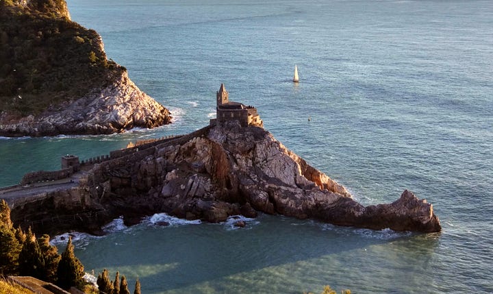 The Castle of Portovenere and the beautiful San Pietro's church.
