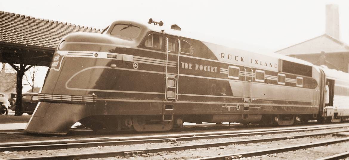 PHOTO – CHICAGO – TRAIN – ROCK ISLAND – THE ROCKET – 1938 | CHUCKMAN'S  PHOTOS ON WORDPRESS: CHICAGO NOSTALGIA AND MEMORABILIA