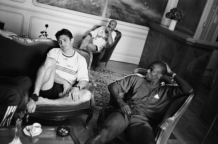 Team and players photos of the French national team during the FIFA 1998 World Cup