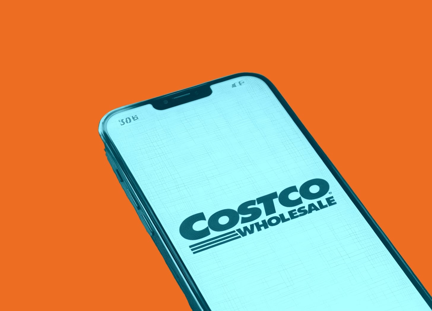Mobile phone showing Costco Mobile phone showing Costco