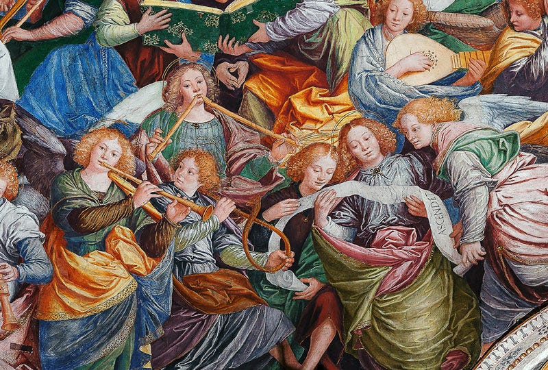 The Concert of Angels, 1534-36 (detail of 175782) from Gaudenzio Ferrari The Concert of Angels, 1534-36 (detail of 175782) from Gaudenzio Ferrari