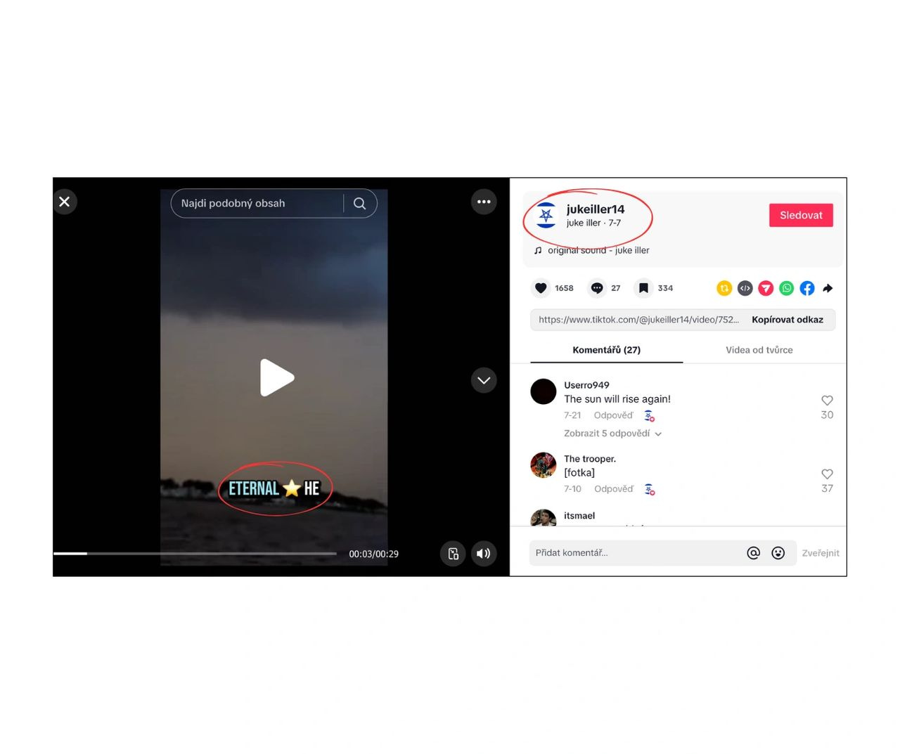 Screenshot z 19. srpna 2025