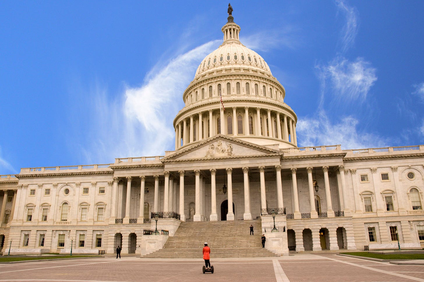 Capitolio de USA, fachada principal.