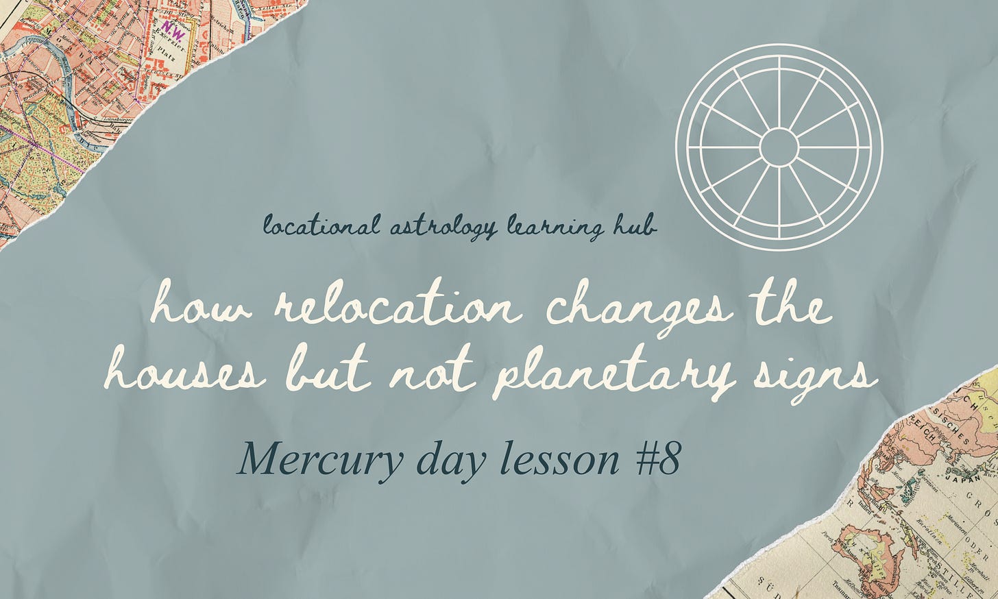Introduction to relocation charts by Astrologer Ang Kay