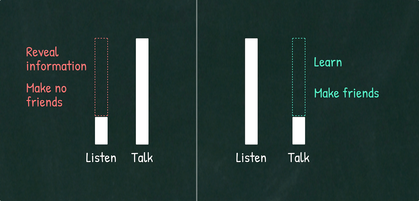 Listen more than you talk