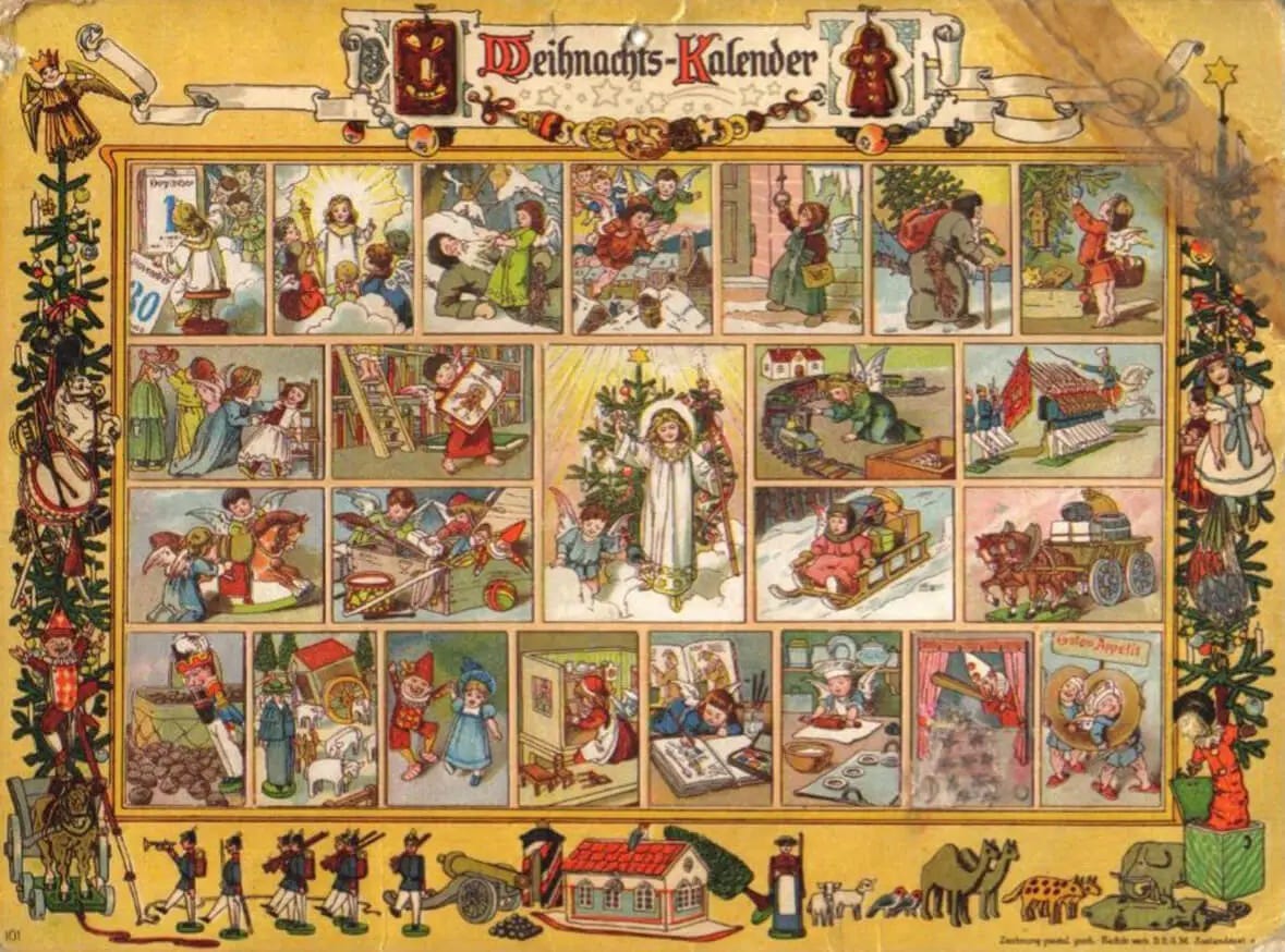 Vintage advent calendar.