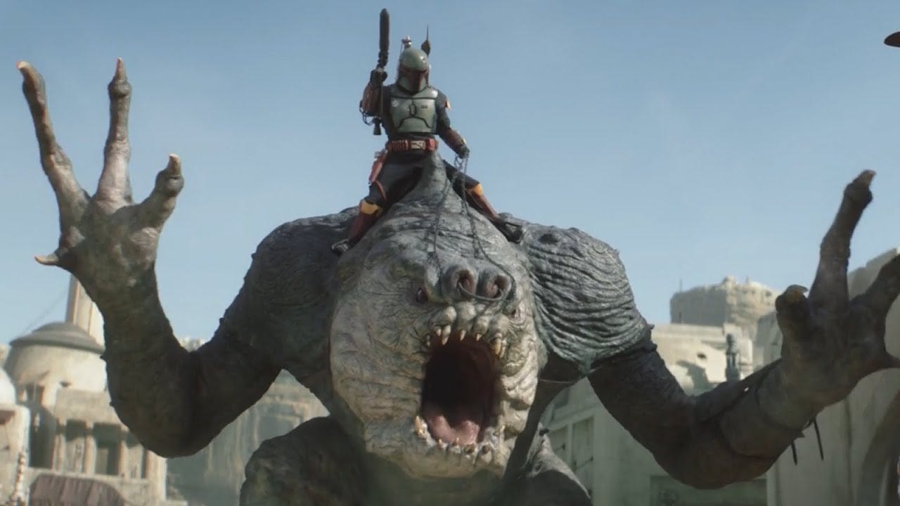Boba Fett Rides the Rancor - YouTube Boba Fett Rides the Rancor - YouTube