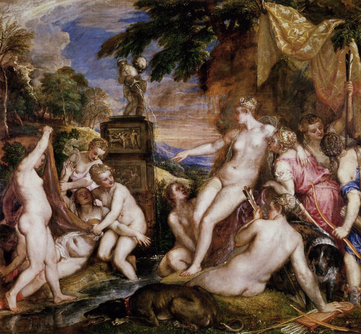 Nymphs exposing Callisto before Diana Nymphs exposing Callisto before Diana