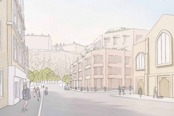 Artist's impression showing the building from another angle.