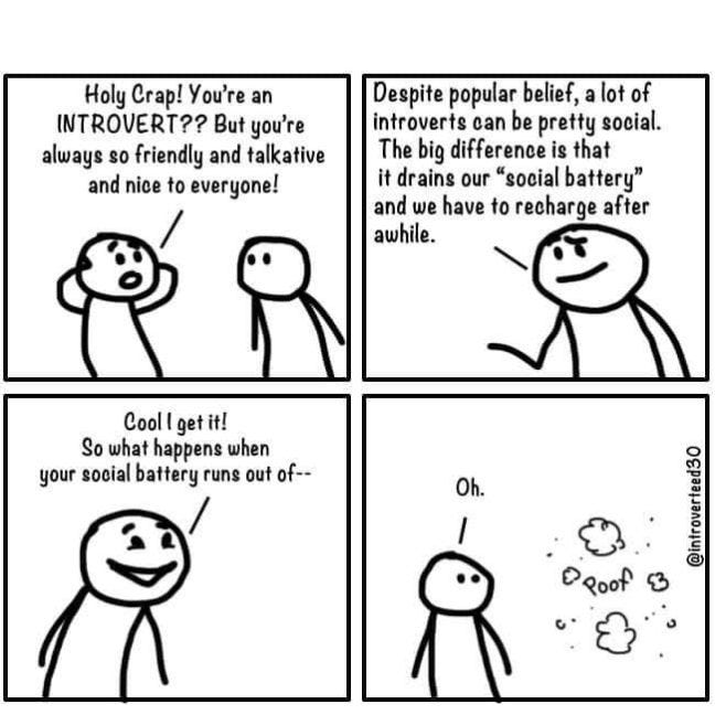cartoon comic on introverts
