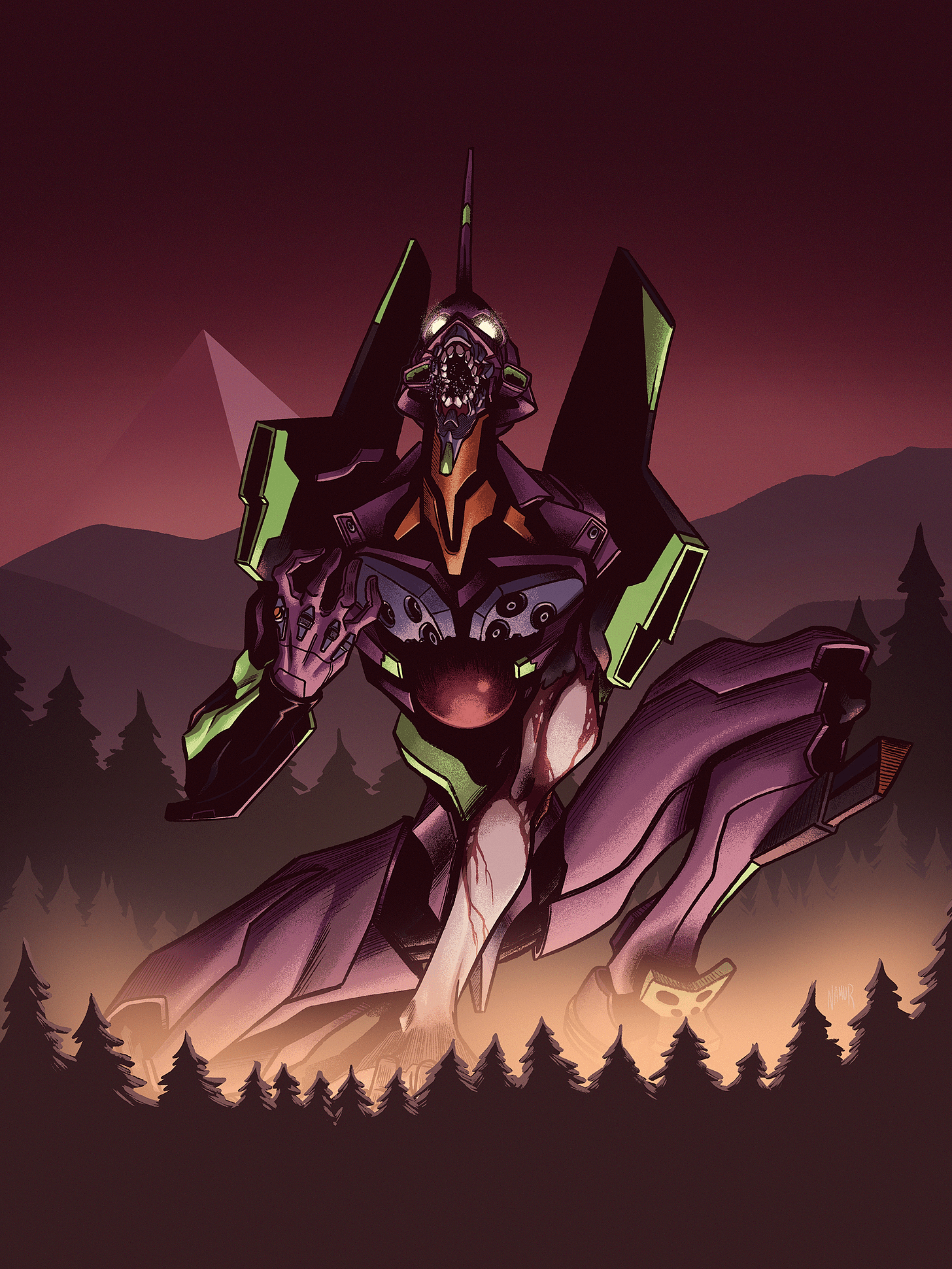 OC] [Fanart] EVA - Unit 1 Berserk : r/evangelion