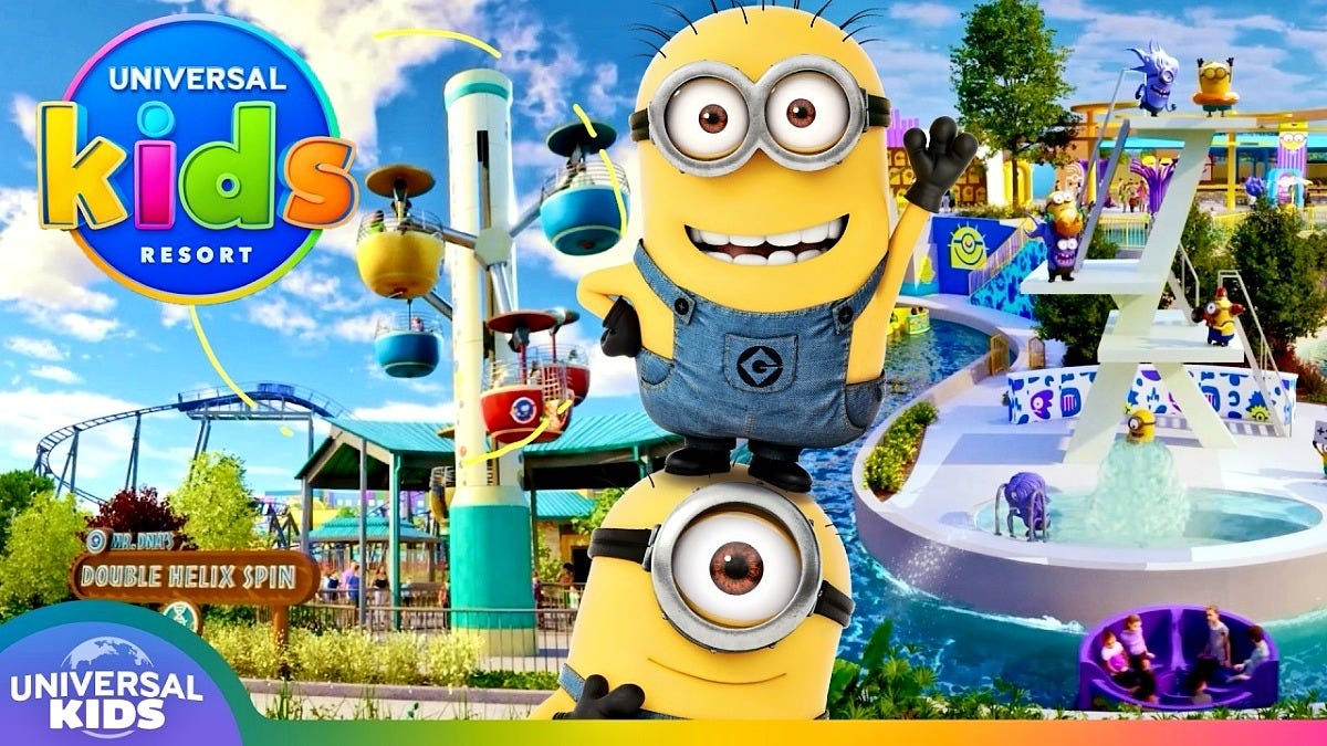 A scene from Universal's fly-through video of Universal Kids Resort. Image: Universal