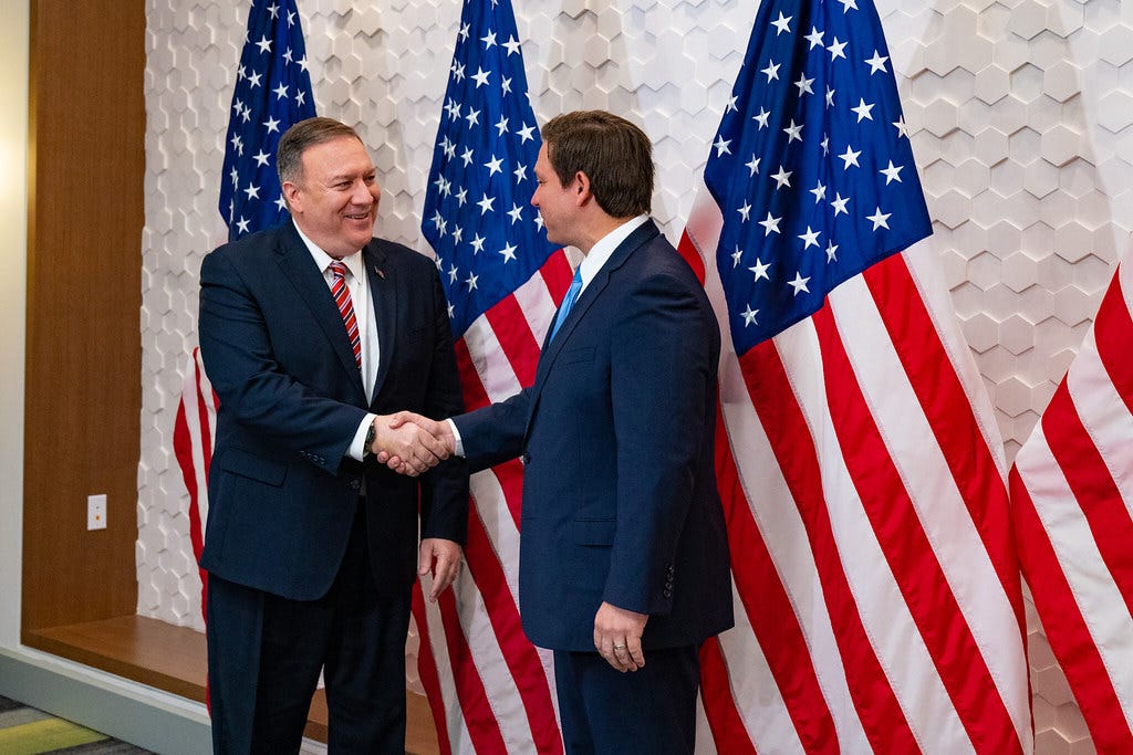 Secretary Pompeo Meets with Florida Governor DeSantis | Flickr