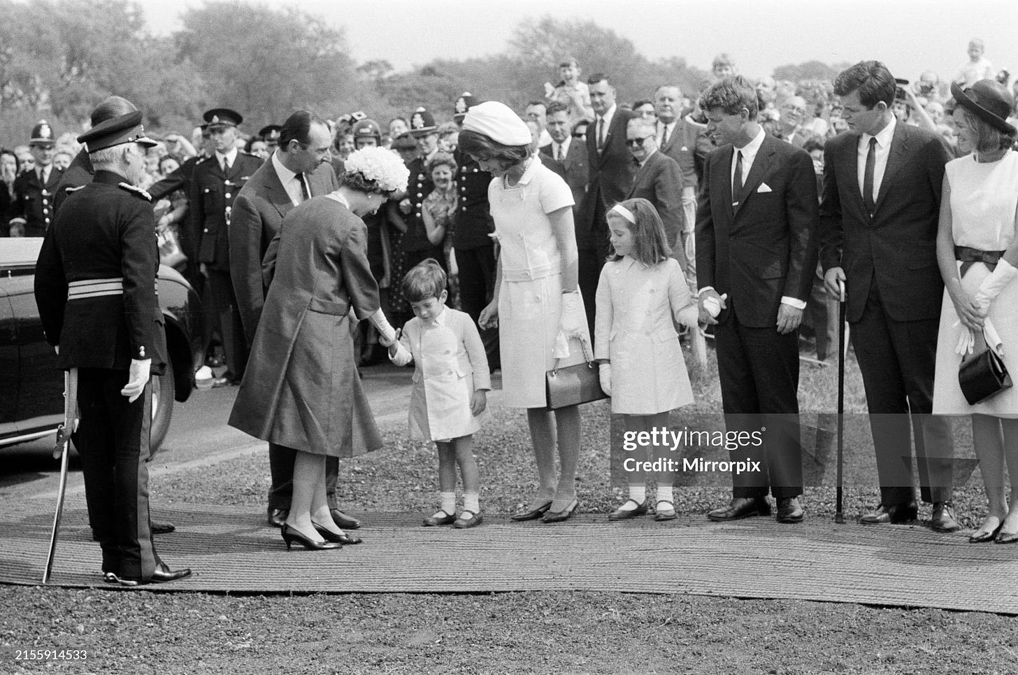 Memorial to President John F Kennedy unveiled at Runnymede, 1965