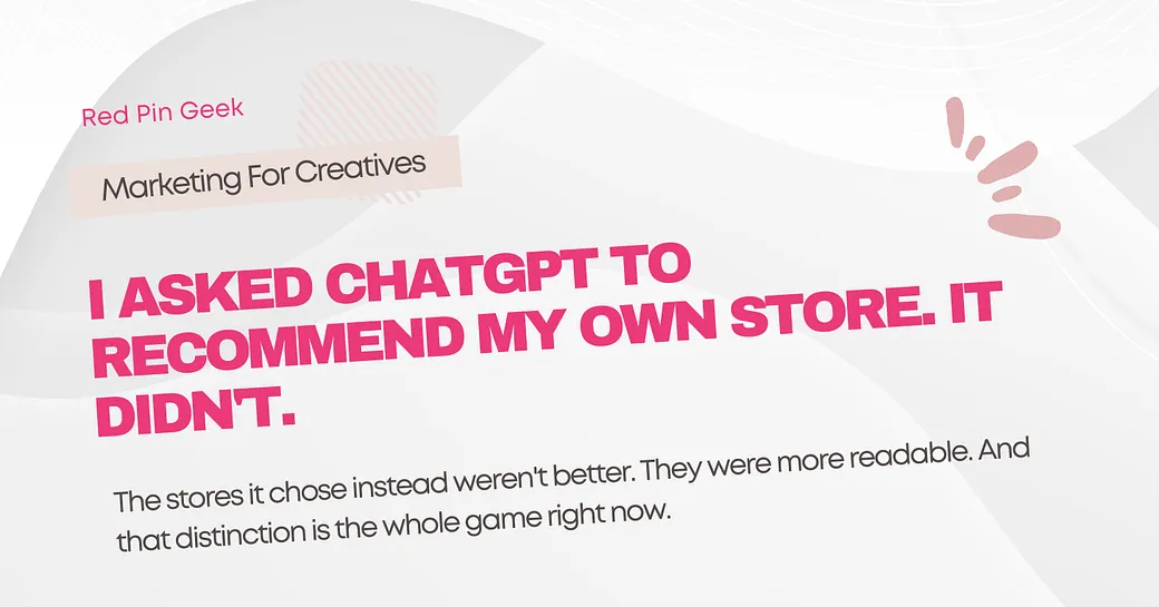 I Asked ChatGPT to Recommend My Own Store
