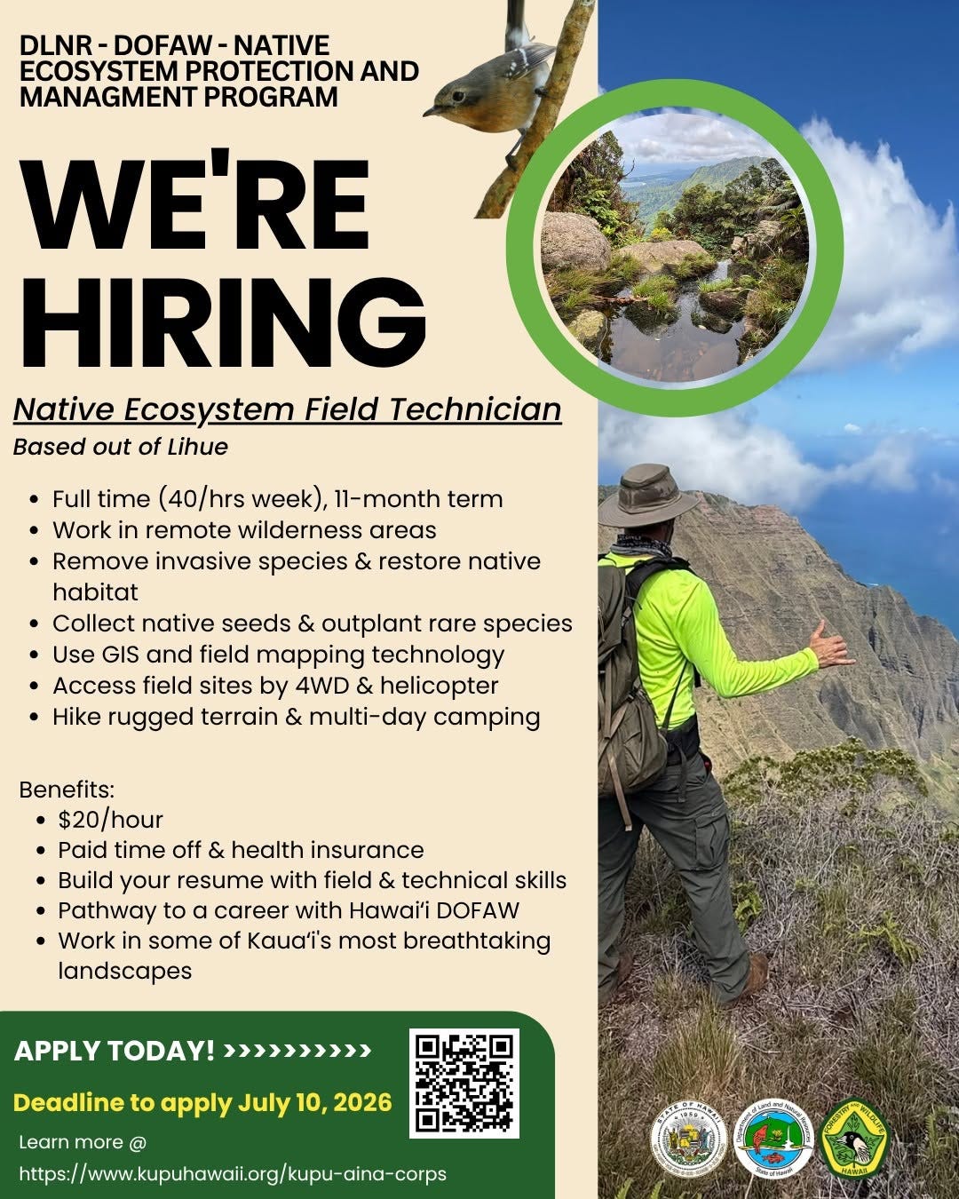 Native Ecosystem Field Technician Native Ecosystem Field Technician