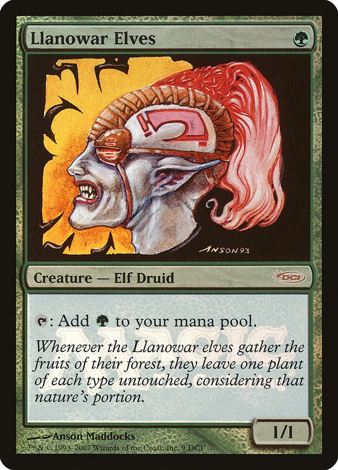 Llanowar Elves (DCI Promos #9)