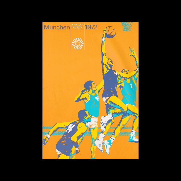 Munich 1972, visual identity Otl Aicher Dept. XI Coordt von Mannstein LOGO