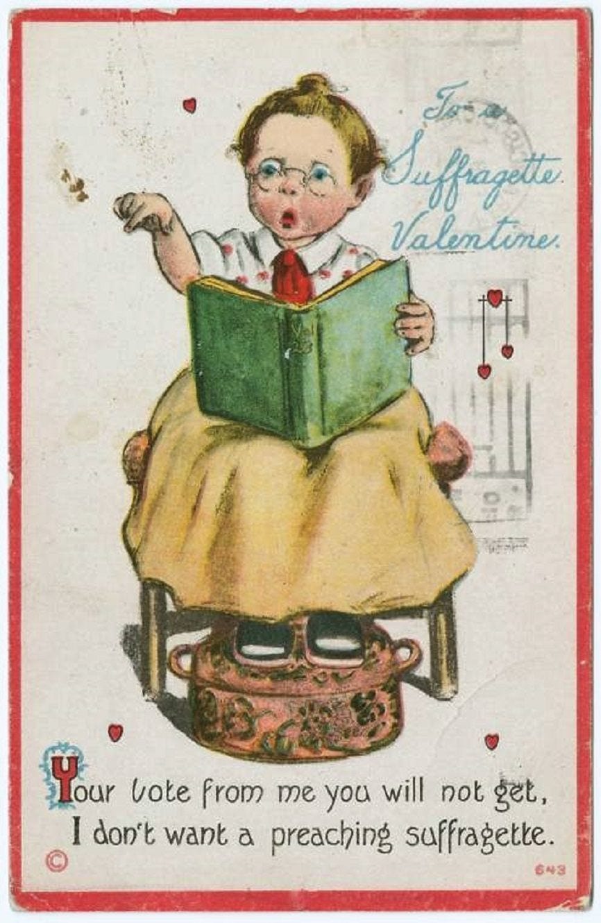 Valentine to a suffragette.