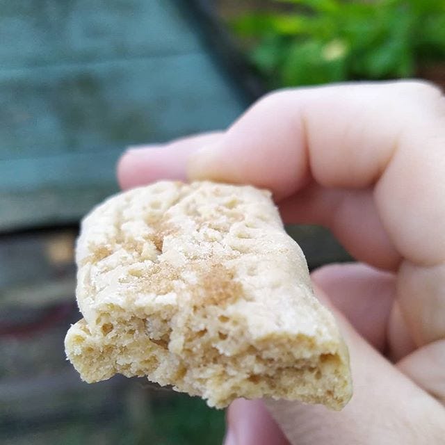 First attempt at shortbread. I think it's more longbread. @rosiebrandreth, any pointers?
.
#shortbread