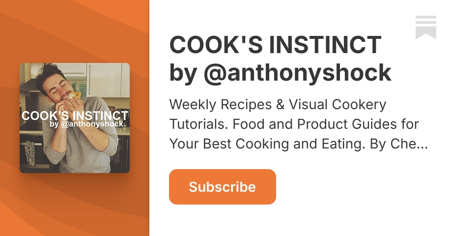 COOK'S INSTINCT by @anthonyshock | Anthony O'Shaughnessy | Substack