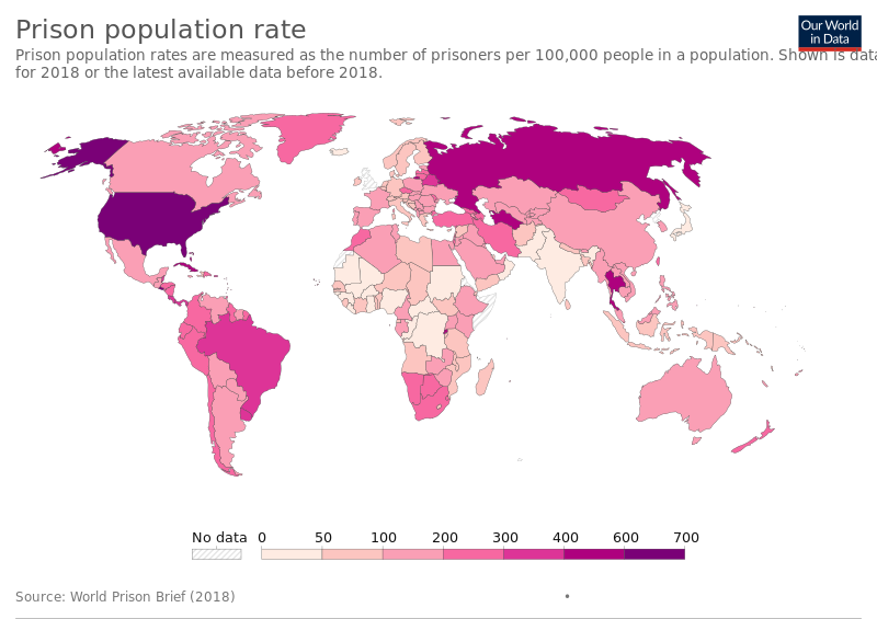File:World map of prison population rates from World Prison Brief.svg File:World map of prison population rates from World Prison Brief.svg