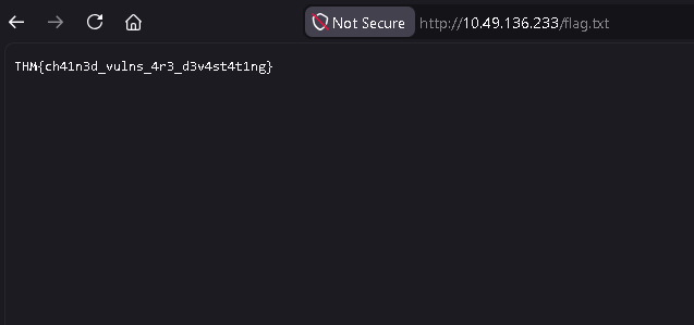 Retrieving the flag from flag.txt