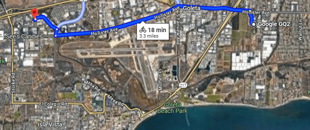 Location map between ALMU and Google Quantum