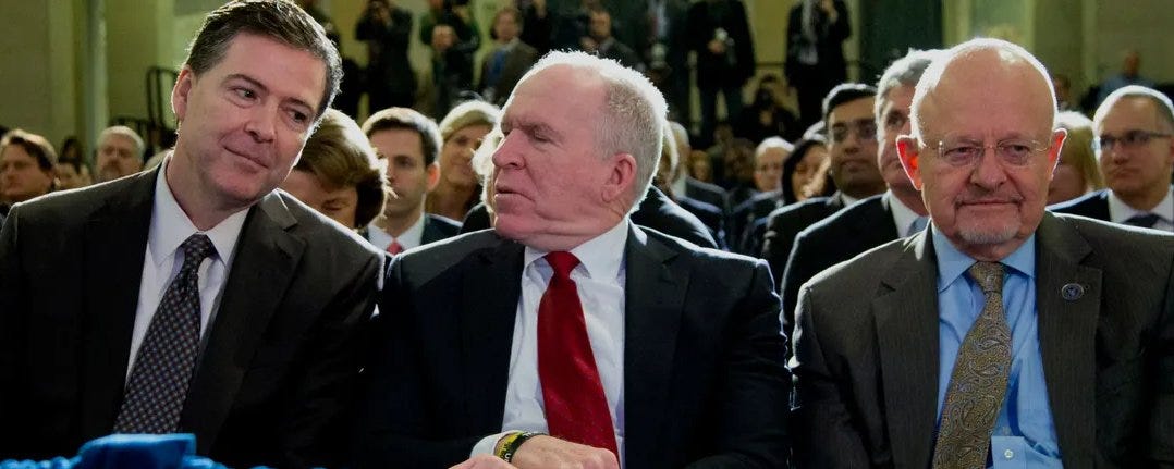 Comey, Clapper, Brennan: Case Studies in the Politics of Classification