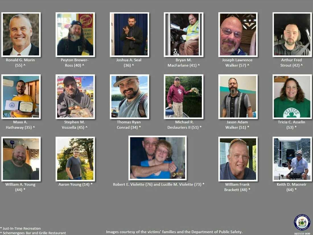 What to know about the victims killed in the Lewiston, Maine, mass shooting  : NPR