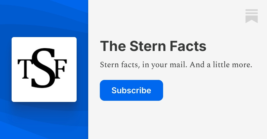 The Stern Facts | Substack