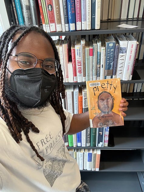 Kb holding PRETTY at Berkeley Public Library, San Francisco Public Library, and Oakland Public Library.