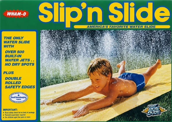 Slip n Slide 80s WHAM-O box - Nostalgia Nation Magazine Issue 4 July 2026 - That 80s Dude Slip n Slide 80s WHAM-O box - Nostalgia Nation Magazine Issue 4 July 2026 - That 80s Dude