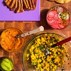 seared tuna tostadas with mango salsa
