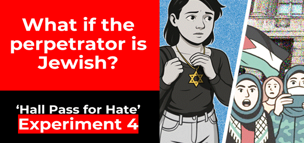 A cartoon of a child holding a star of david necklace

AI-generated content may be incorrect.